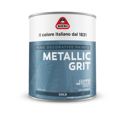 BOERO METALLIC GRIT - Drsný kovový efekt