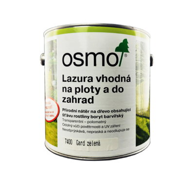 OSMO Lazúra na ploty a do záhrad - Gard zelená - TOTAL Výpredaj