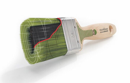 Štetec WoodSTAR - prírodné štetiny vo vnútri ako zásobník farby